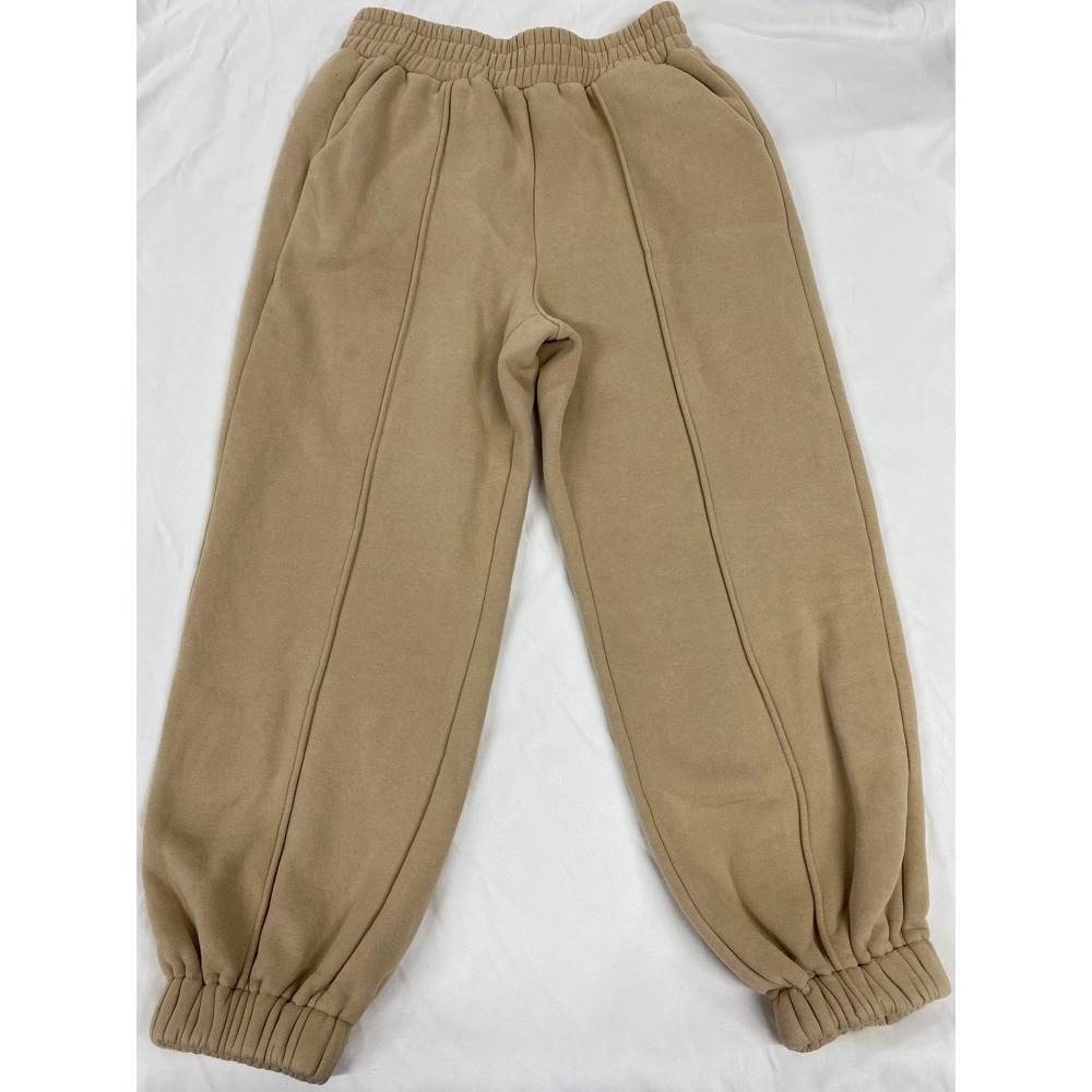 4th & Reckless Tan Front Seam Fleece Jogger Sweatpants Mens XL Camel XL